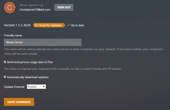 where does plex media server download updates