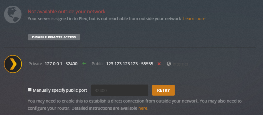 Troubleshooting Remote Access | Plex Support