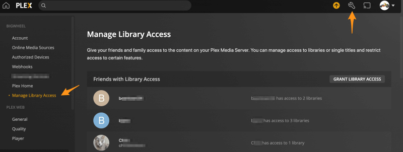 Managing Library Access | Plex Support
