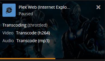 plex converting throttled meaning