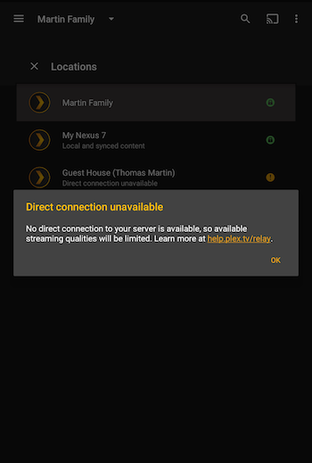 plex media server plugins server messages