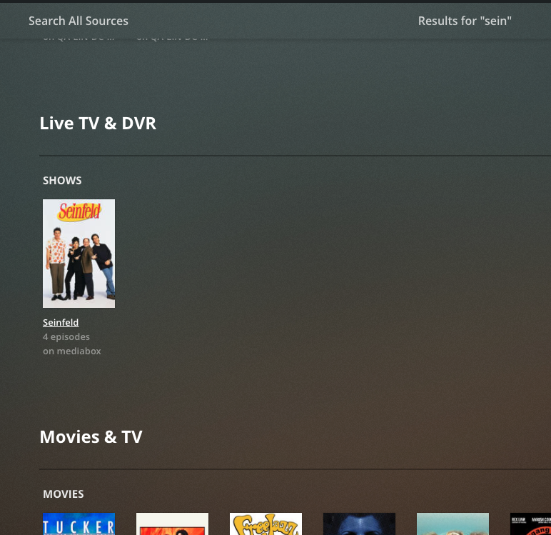 plex media player missing live tv