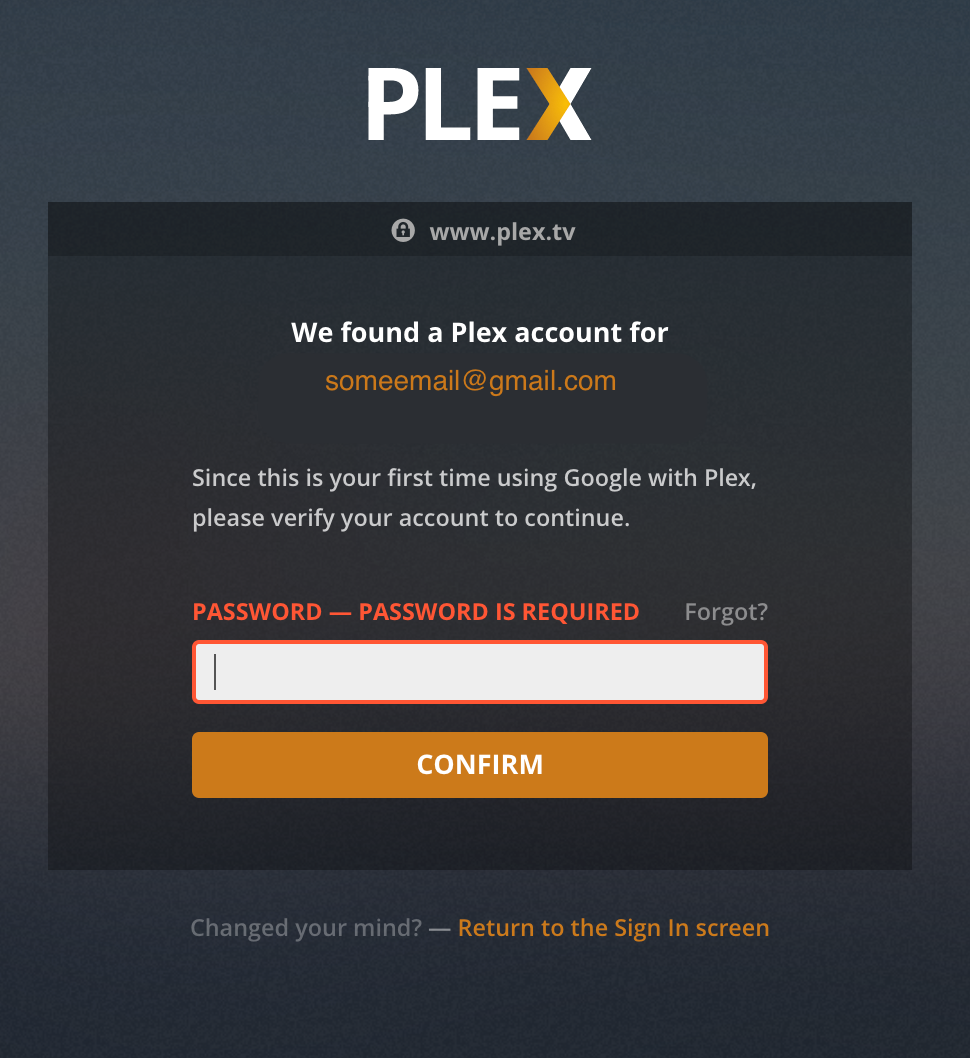 link tv to plex