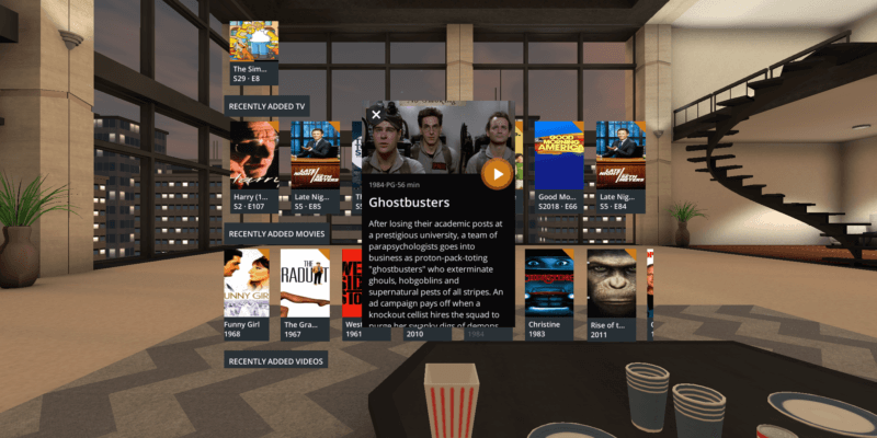 Plex on shop oculus go