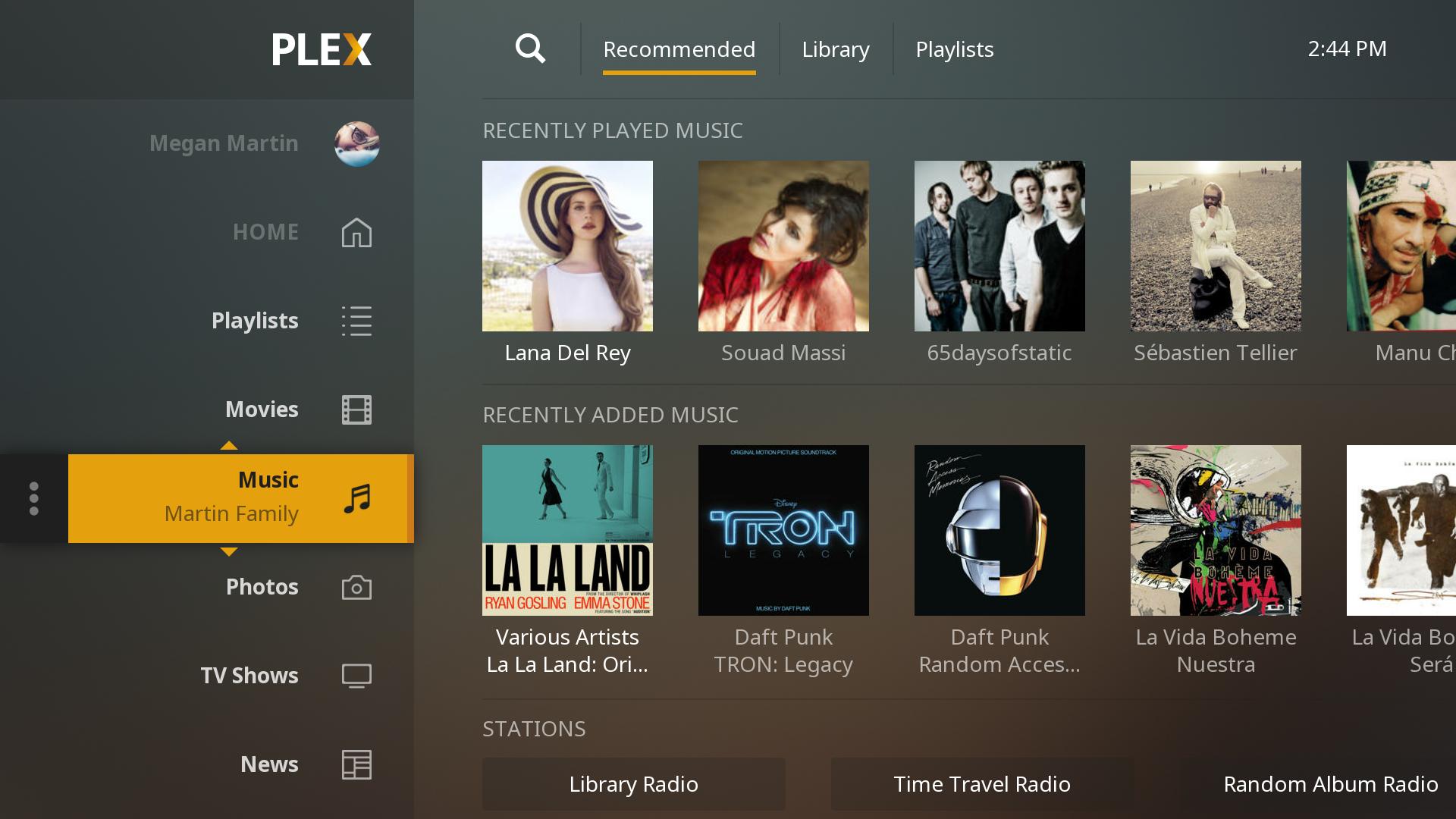 plex media player theme music