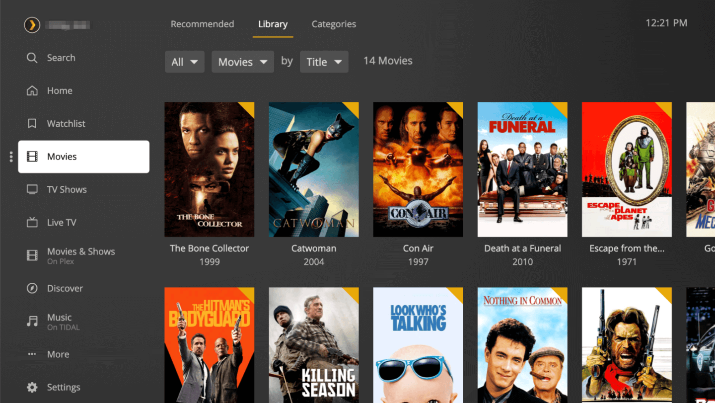 Navigating the Big Screen Apps | Plex Support