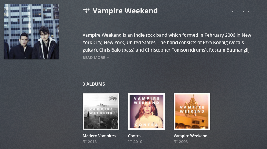 tidal web player